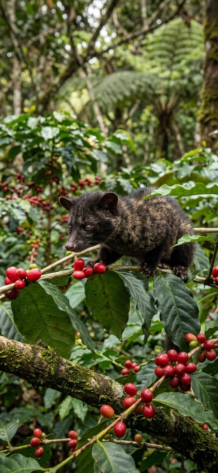Café Civette (Kopi Luwak) : Le Café le Plus Rare et le Plus Controversé au Monde